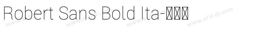 Robert Sans Bold Ita字体转换